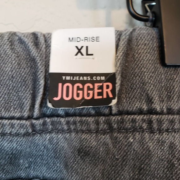 YMI Distressed Charcoal Joggers - Picture 4 of 5